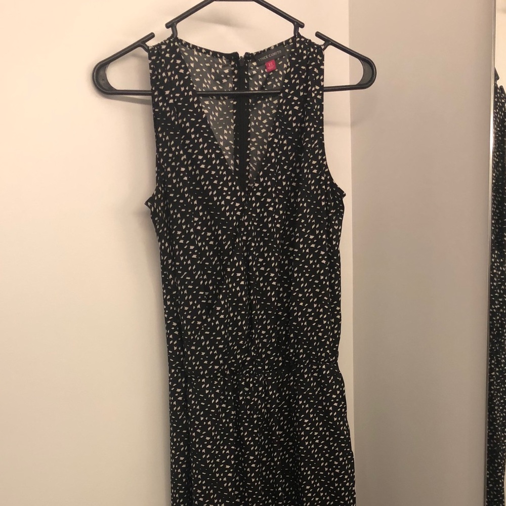 Vince Camuto black and white jumpsuit